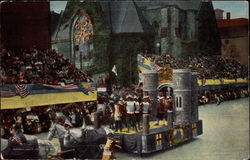 "Arrest of Penn" Float in Historical Parade Postcard