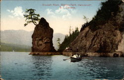 Siwash Rock, Stanley Park Vancouver, BC Canada British Columbia Postcard Postcard