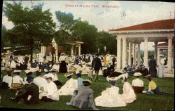 Concert in Lake Park, Milwaukee Postcard