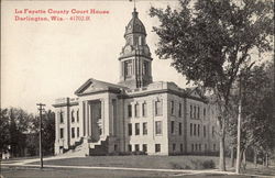 La Fayette County Court House Darlington, WI Postcard Postcard