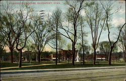 Washington Square Davenport, IA Postcard Postcard