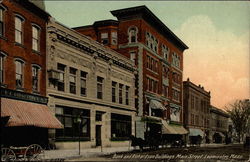 Bank and Richardson Buildings, Main Street Postcard