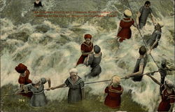 The Greatest Health and Pleasure Resort in the U.S., Bathing in the Gulf of Mexico Postcard
