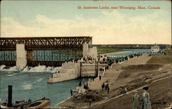 St. Andrews Locks Winnipeg, MB Canada Manitoba Postcard Postcard