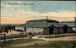 Cavalry Stable Postcard