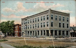 Bradford Hotel Storm Lake, IA Postcard Postcard