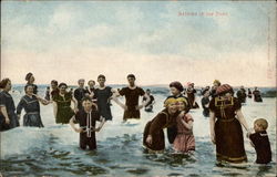 Bathing in the Surf Postcard