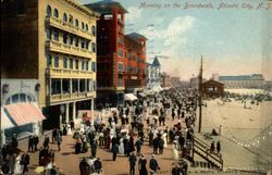 Morning on the Boardwalk Postcard