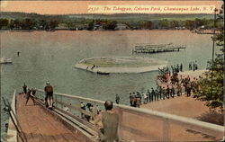 The Toboggan, Celoron Park Chautauqua Lake, NY Postcard Postcard