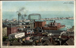 View from Incline Railway Duluth, MN Postcard Postcard