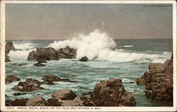 Break, Break, Break, on the Cold Gray Stones, O Sea Postcard