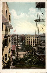 Third Street from Angel's Flight Postcard