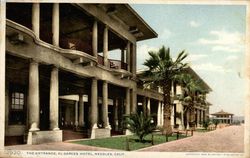Entrance of El Garces Hotel Needles, CA Postcard Postcard