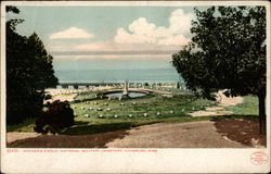 Officer's Circle, National Military Cemetary Postcard