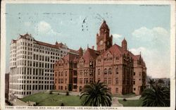Court House and Hall of Records Postcard