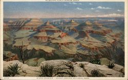 River Erosion Grand Canyon National Park, AZ Postcard Postcard