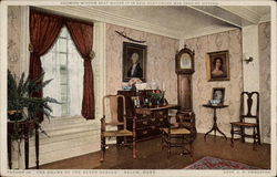 Parlor in "The House of the Seven Gables" Postcard