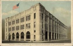 The Detroit News Building Postcard