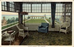 Upper Loggia, The Towers, Dark Island Chippewa Bay, NY Postcard Postcard