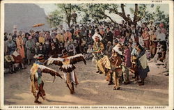 An Indian Dance in Front of the Hopi House Grand Canyon National Park, AZ Postcard Postcard