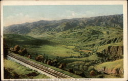 Ascending Tehachapi Mountains, Tehachapi Pass Postcard