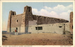 Old Church at Acoma New Mexico Postcard Postcard