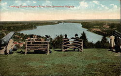 Looking Down Niagara River from Queenston Heights Postcard