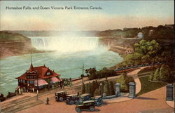 Horseshoe Falls and Queen Victoria Park Entrance Postcard