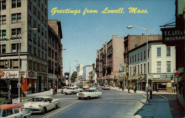 Business District Lowell Massachusetts