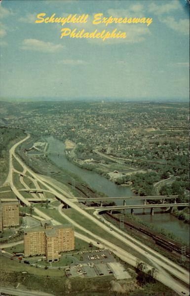 Crossing of Schuylkill Expressway at City Line Philadelphia Pennsylvania