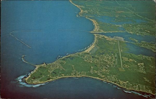 Air view of Point Judith Narragansett Rhode Island