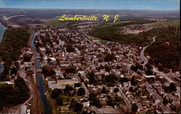 Aerial View of Lambertville New Jersey