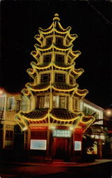 Golden Pagoda, Chinatown Postcard