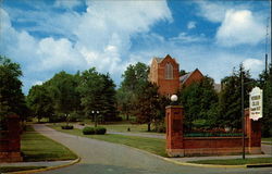 Muskingum College Entrance New Concord, OH Postcard Postcard