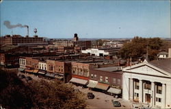 Aerial View Wst from Maytag Hotel Newton, IA Postcard Postcard