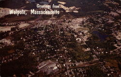 Greetings from Walpole - Aerial View Postcard