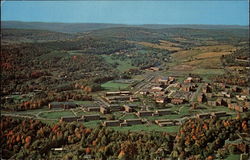 Aerial View of State University College in New York Oneonta, NY Postcard Postcard
