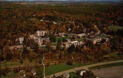 Aerial View Houghton College Campus New York Postcard Postcard