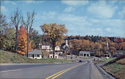Charming New England town on John's River Postcard