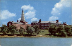 View of Colby College Across Johnson Pond Waterville, ME Postcard Postcard