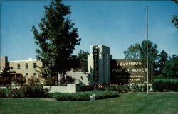 Entrance to Columbus Park of Roses Ohio Postcard Postcard