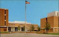 View of the First Quadrangle, Wright State University Postcard