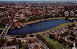 Beautiful Aerial View Across The Charles River Postcard