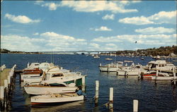 The Harbor Tiverton, RI Postcard Postcard