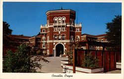 Oregon State College Dormitory Postcard