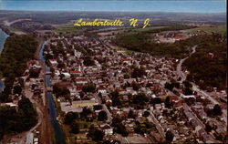 Aerial View of Lambertville Postcard