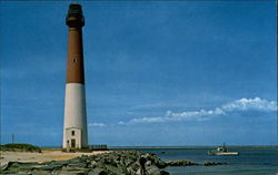 Historic Barnegat Lighthouse Ocean County, NJ Postcard Postcard