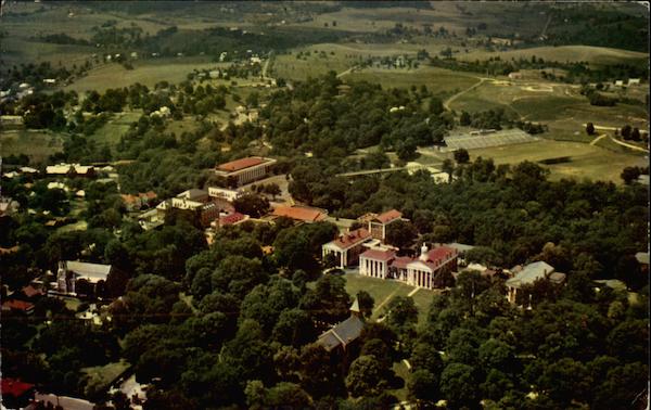 Aerial View of Washington and Lee University Lexington Virginia