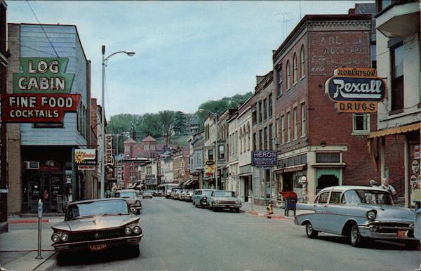 Looking South on Main Street Galena Illinois
