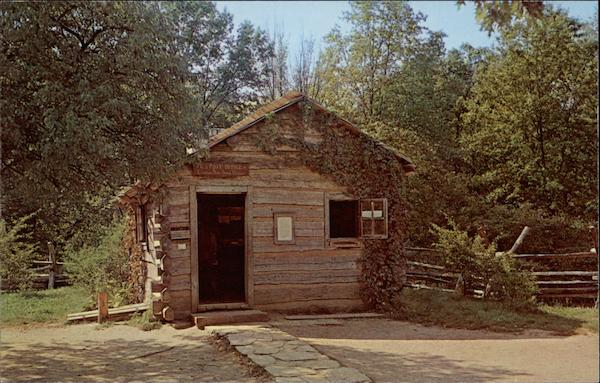 First Berry-Lincoln Store. U. S. Post Office, New Salem State Park Lincoln's New Salem Illinois